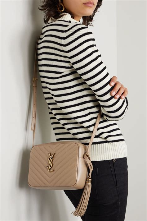 ysl quilted lou camera bag|ysl lou camera bag beige.